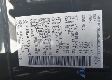 2024 Infiniti Qx60 Pure z USA, uszkodzony, nr VIN 5N1DL1ER9RC335545